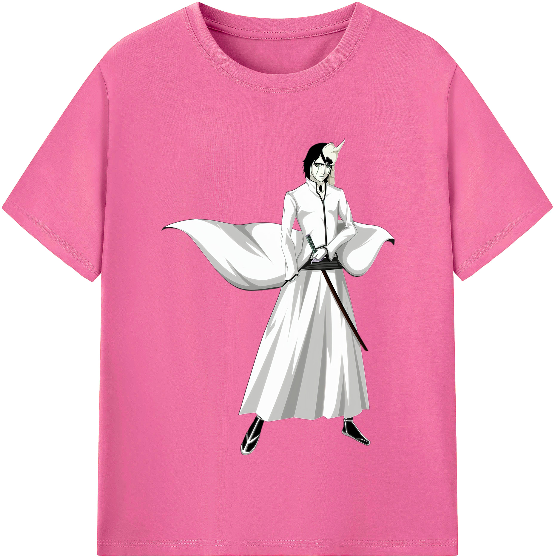 （画像用） ブリーチ ウルキオラ·シファー BLEACH Ulquiorra cifer レディースカジュアルプリントTシャツ（綿100％）
